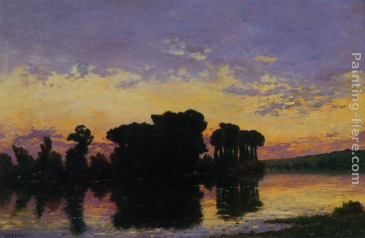 Hippolyte Camille Delpy Soleil Couchant sur la Seine